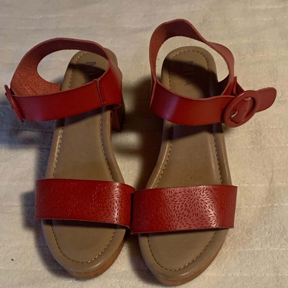 MIA Red Sandals with Buckle